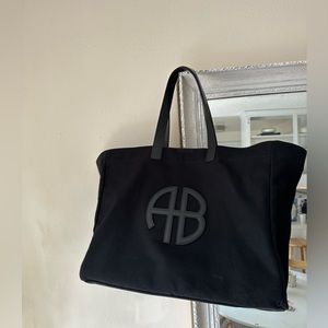 Anine Bing Large Rio Canvas Tote Bag